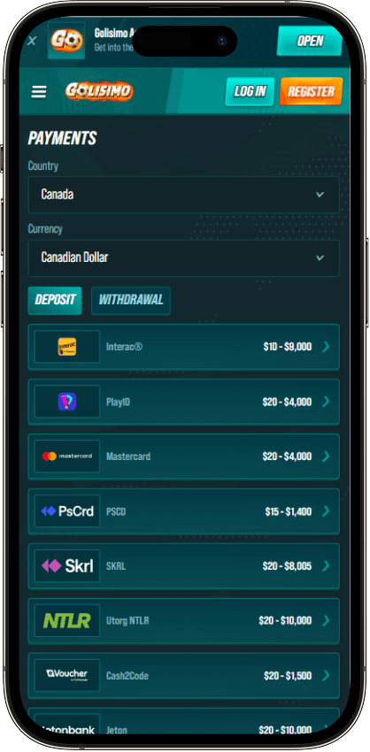 Golisimo Casino Payments